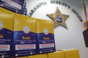 The Sarasota County Sheriff's Office announced Friday that they received a donation of 800 doses of naloxone, a drug that stops the effects of an opioid overdose and saves victims from death. KATE IRBY/Bradenton Herald